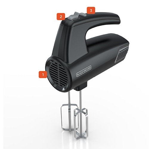 5-Speed Hand Mixer with numbered callout features - MX410B